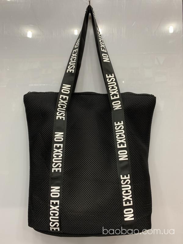 Изображение товара: Сетка-сумка тоут чёрная для спорта и отдыха