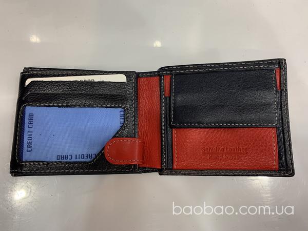 Изображение товара: Шкіряний гаманець темно синього кольору 
