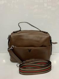 Придбати сумку 3081# -маленький саквояж из натуральной кожи, коричневого цвета 