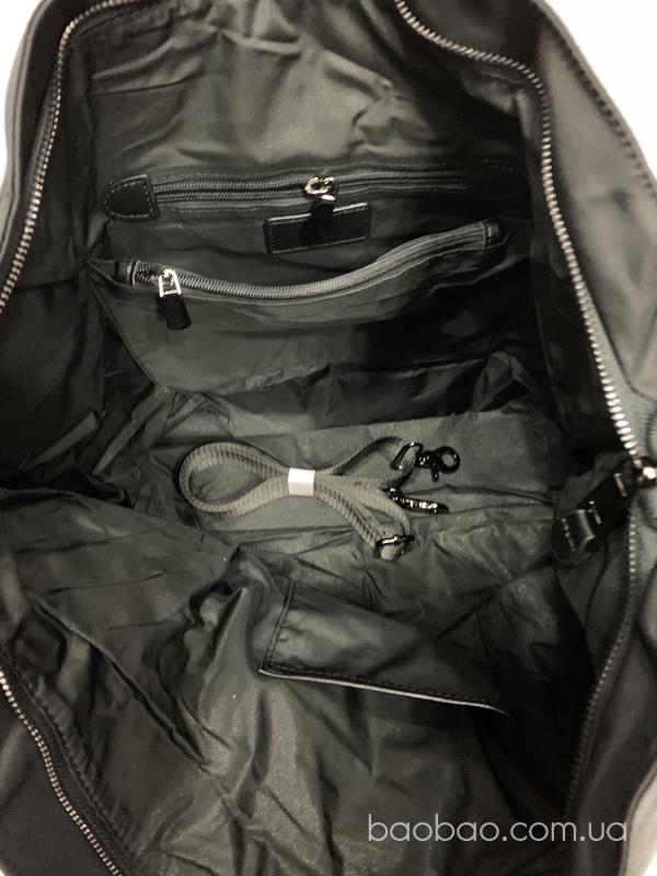 Изображение товара: 9010#  дорожно - спортивная сумка из плащевки и кожи 