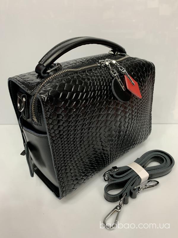 Изображение товара: Solana #91250-3 — кожаная сумочка с тиснением под botega venetta 