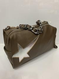 Купить сумку 8035Khaki - кожаная сумочка *падающая звезда* 